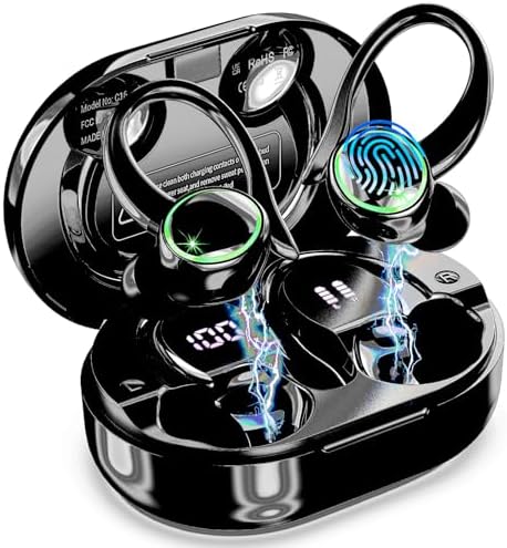 Wireless Earbuds, Bluetooth 5.4 Headphones Sports, 50H Playback O...
