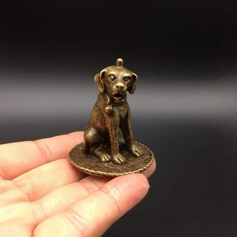 Amazon.co.jp: スタチューヘッド彫刻コレクション真鍮動物犬