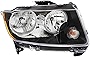 Gold Shrine For Jeep Compass Headlight Lamp 2013 2014 2015 2016 2017 Halogen Black Trim Passenger Right Side