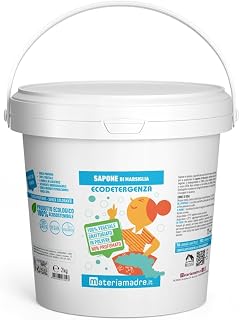 Sapone di Marsiglia in polvere 100% vegetale senza fragranze Secchiello 2 kg
