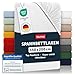 Produktbild Blumtal® Spannbettlaken 150x200 cm - Bettlaken 150x200 aus Microfaser - Oekotex zertifiziertes Spannbetttuch 150x200 cm / 150x200 Spannbettlaken - Leintuch 150x200 cm - Bettspanntuch 150x200 - Weiß