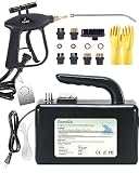 FoundGo 4 in 1 2600W Handgerät Hochdruck Dampfreiniger 3.5 Bar Hochtemperatur Druckdampfreiniger mit Multifunktionale Bürstenköpfen für Küchenmöbel Badezimmer Auto Fenster