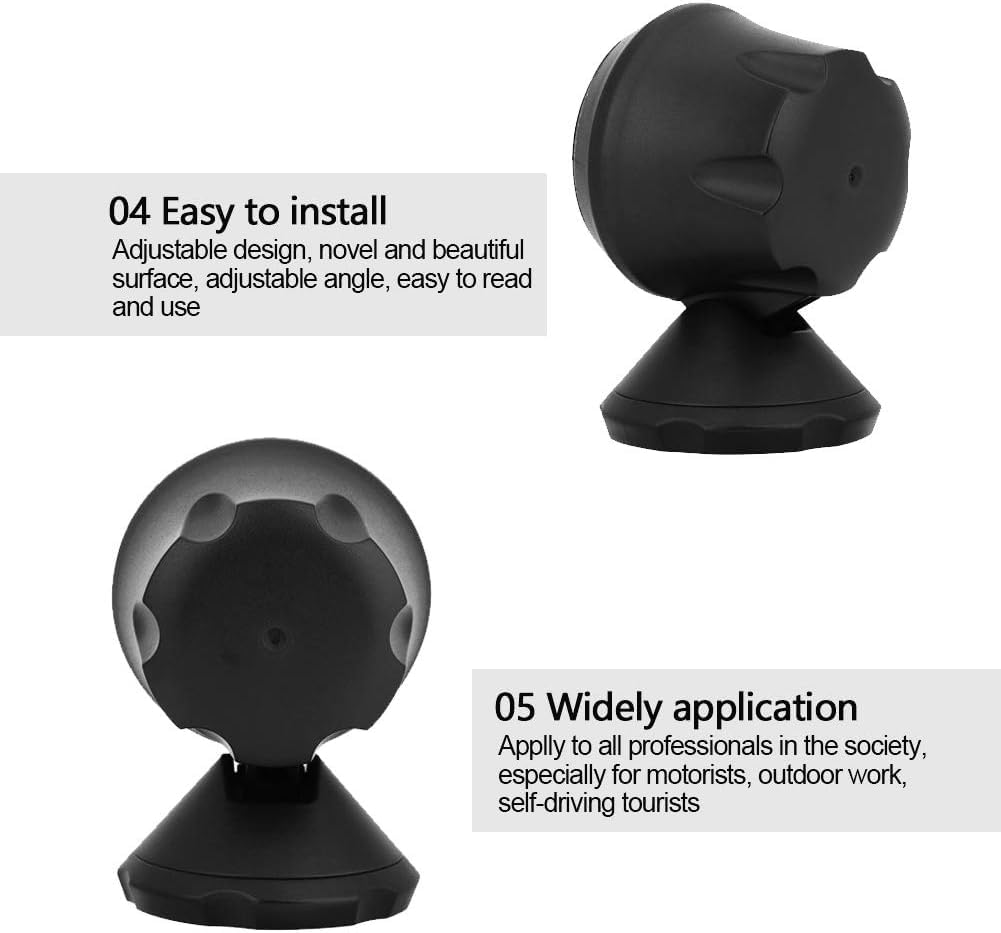 Inclinometro Per Auto - Bussola 360°, Indicatore Pendenza, Per Sicurezza Guida, Nero - Foto 6