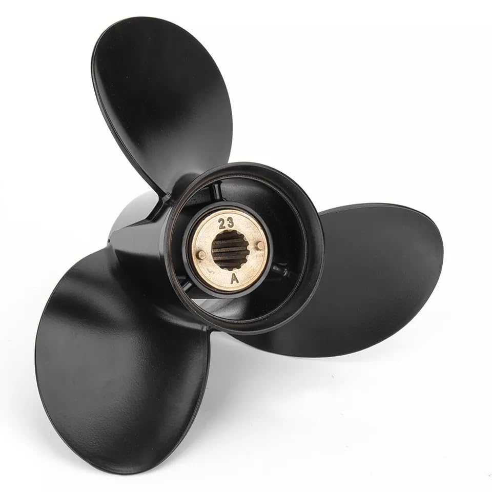 Image of Your Props Marine OEM Upgrade 13 Spline Tooth Prop Aluminum Outboard Boat Propeller Compatible Fit Mercury Engines with 3-1 /4 inch Gearcase 2&4 Stroke 30 /35 /40 /45 /50 /55 /60 /70HP,RH