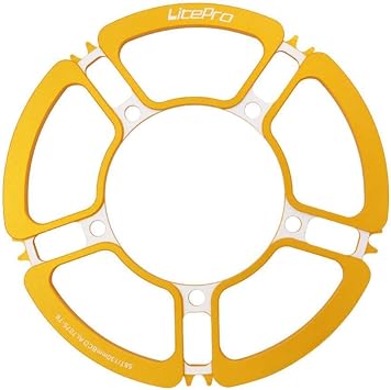 53 56 58T Petal Chainring 5 Hole Aluminum Alloy Crankset Folding Bike 130BCD Sprocket Chainwheel