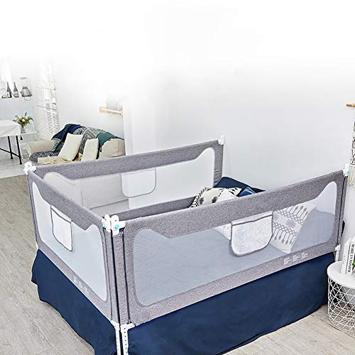 Bed Rails for Toddlers Infants Safety Guardrail Extra Long Baby Bed Rail Guard for Kids Twin, Double, Full-Size Queen & King Bed (1Side(79\" Lx27 H))