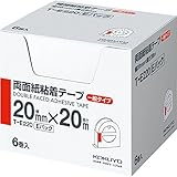 Double face ruban adh?sif de papier Kokuyo pack de E 20mm x 20m 6 pi?ces T E220 (japon importation)