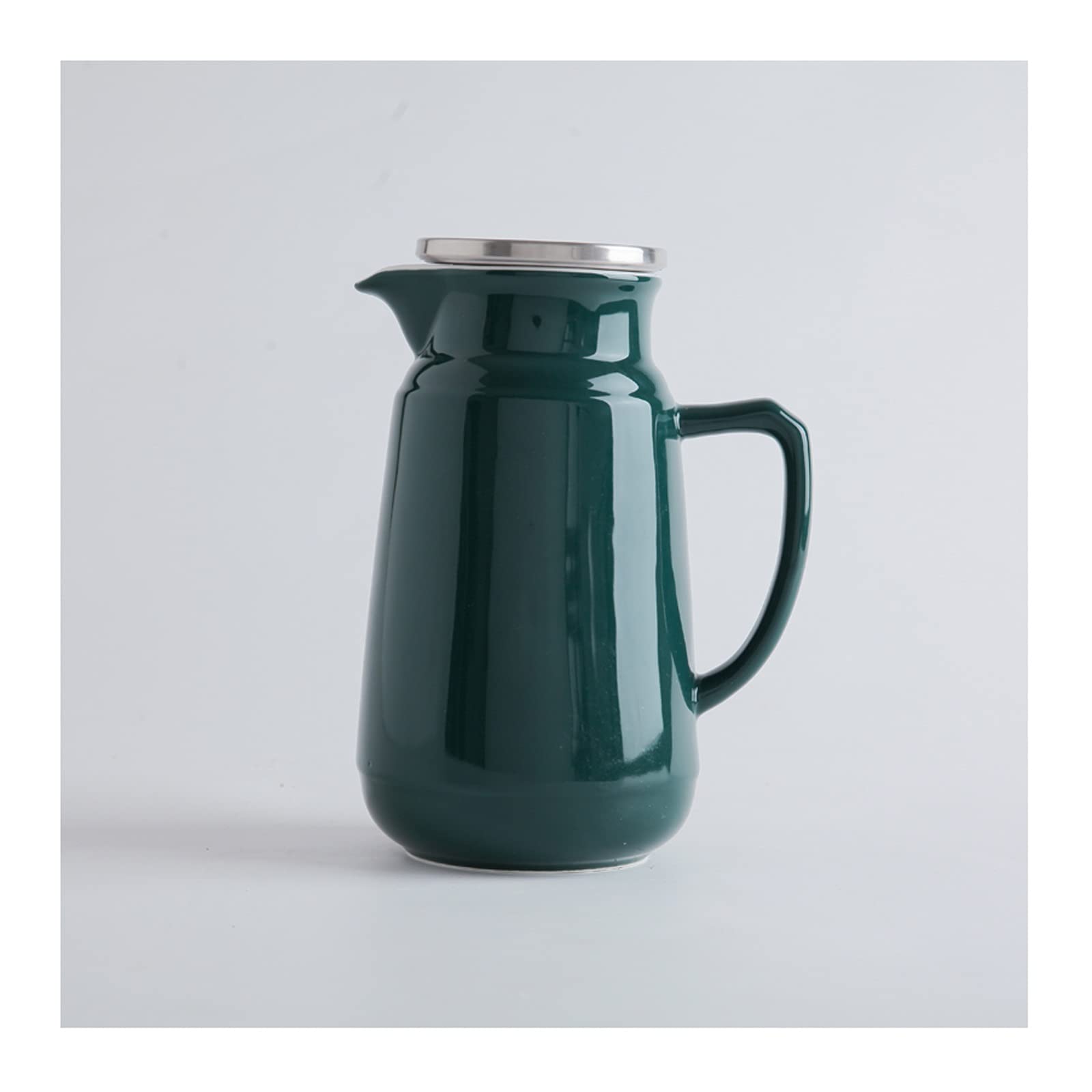 Iced Tea Pitchers Cold Kettle, Ceramic Kettle, Cool Kettle, Large Capacity Heat-Resistant Creative Flower teapot, Heat-Resistant Water Jug Hot Cold Iced Pitcher (Color : C)