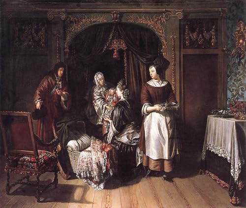 Póster Visita al vivaio di Matthijs Naiveu: lienzo decorativo de 60x90cm para salones y oficinas
