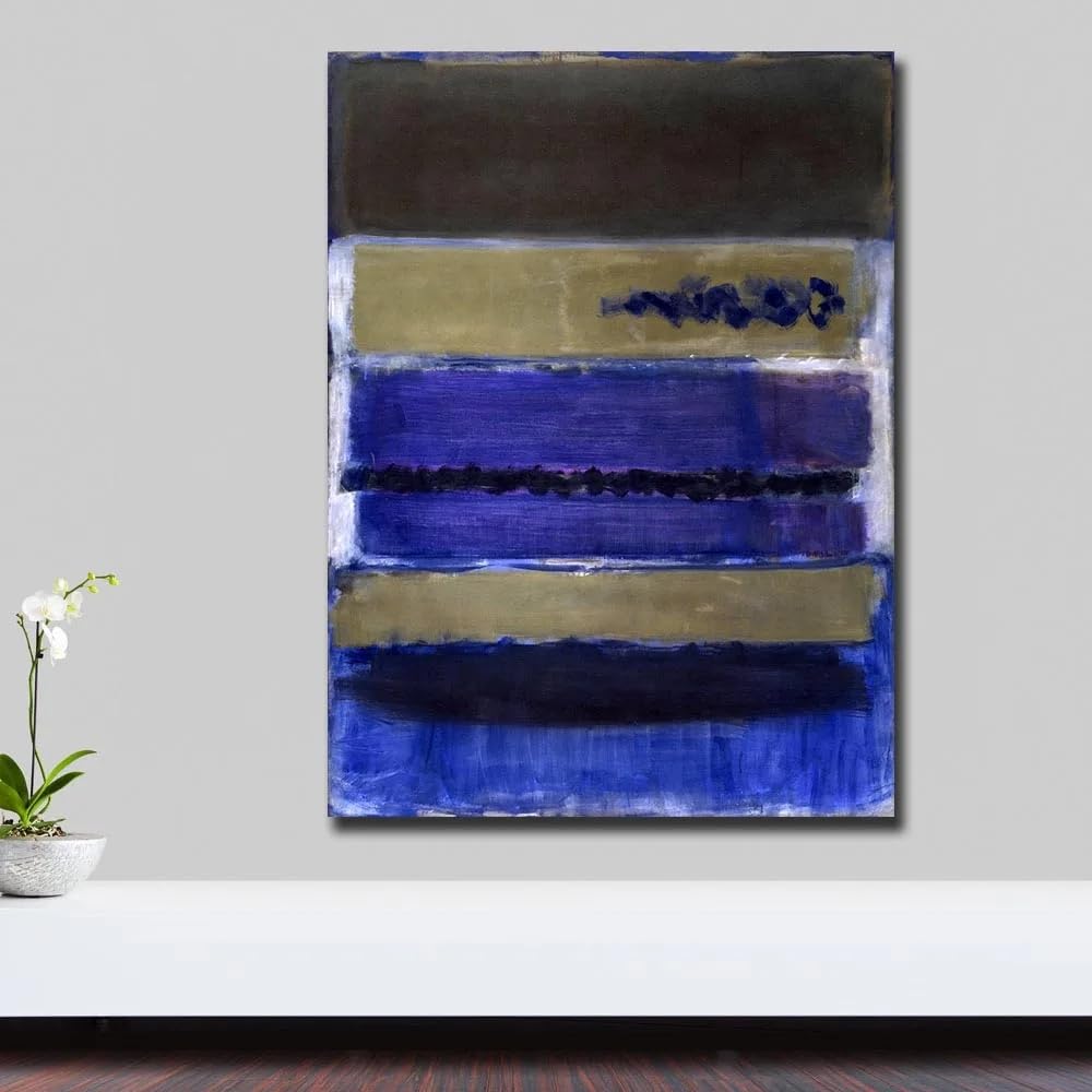 Prints On Canvas Oil Painting Mark Rothko Untitled Wall Art Decorative Living Room Picture Office Home Interior Decoration(60x85cm)