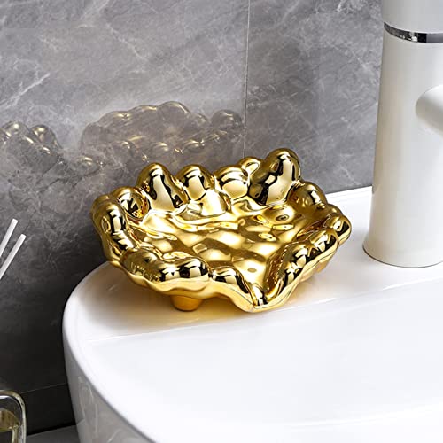 Portasapone in plastica per doccia, porta sapone da bar, in ceramica, a