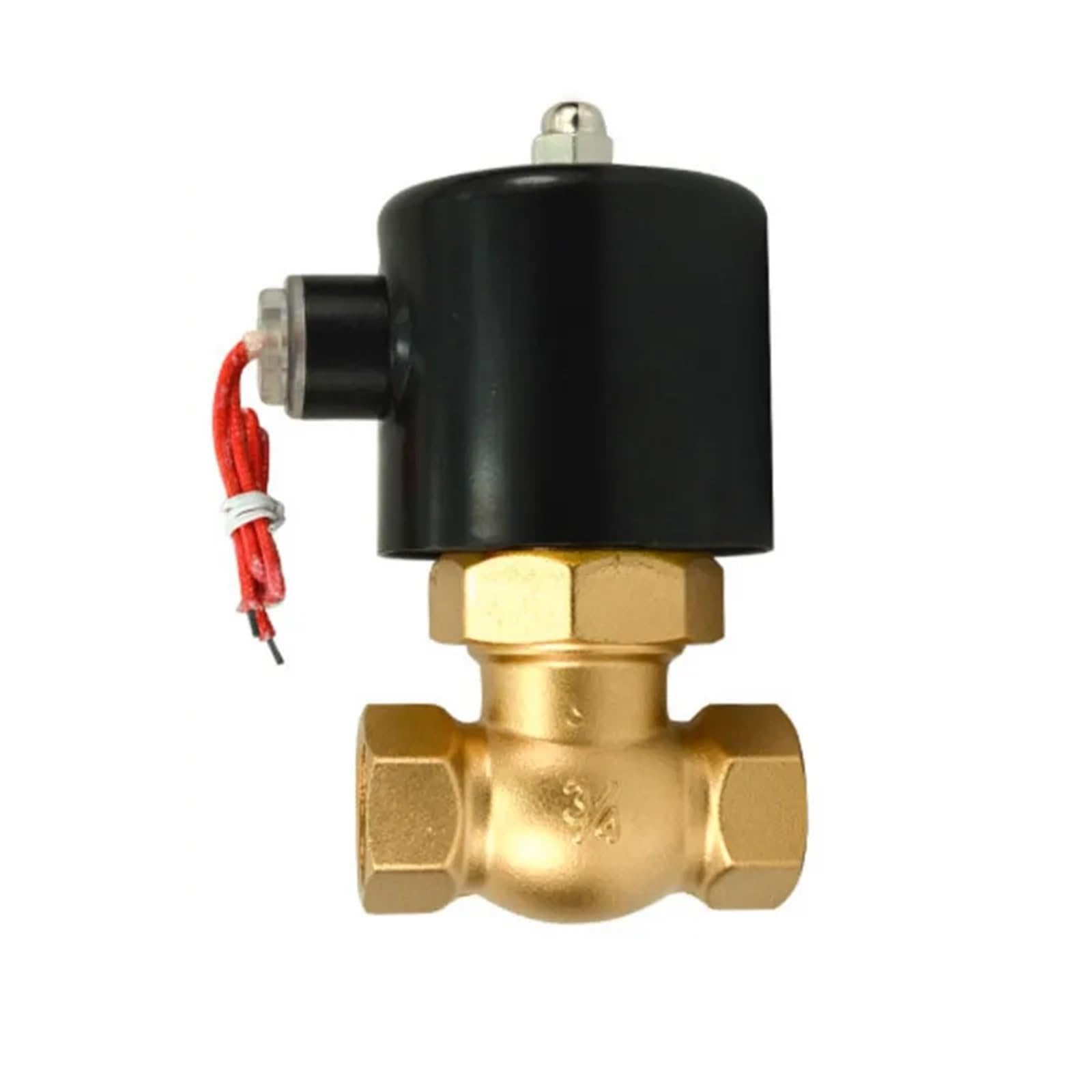 Yiqtjnzfgp 110Vac 3/4" Normally Closed Steam Solenoid Valve 24V 220V 110V Brass Valves