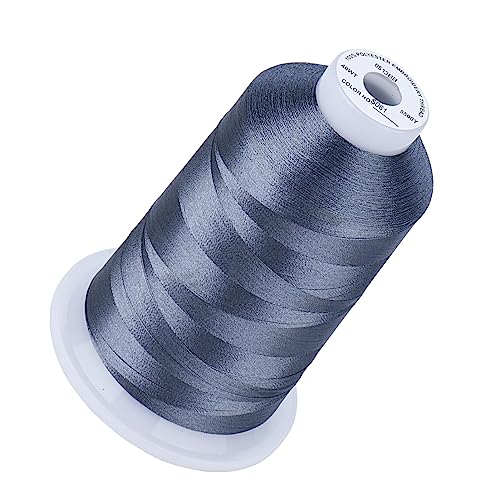 Image of Simthread 5000M 40WT Polyester Embroidery Thread, S061 | 5000M 40WT polyester thread feeds smoothly for machine embroidery, monograms, logos, patches and quilting.