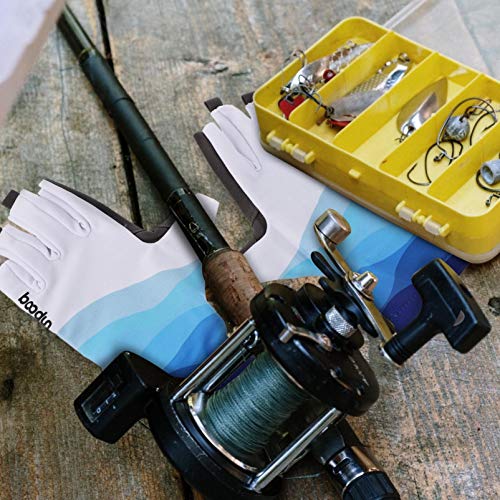 BESPORTBLE Dedos Luvas De Pesca de Proteção Solar Homens Mulheres para Ao Ar Livre Caiaque Remo