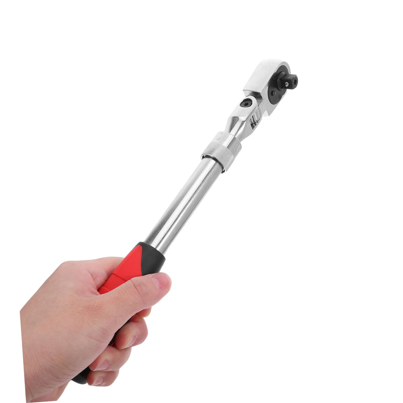 Holibanna Clé à Cliquet Extensible Acier Chrome Vanadium Tête Flexible Dents Réglable avec Dégagement Rapide Outil pour Entretien Automobile