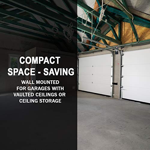 Genie B6172H Wall Mount Smart Garage Door Opener, Dc Motor Lifts Up To 14Ft High 850Lbs, Black #TOP2