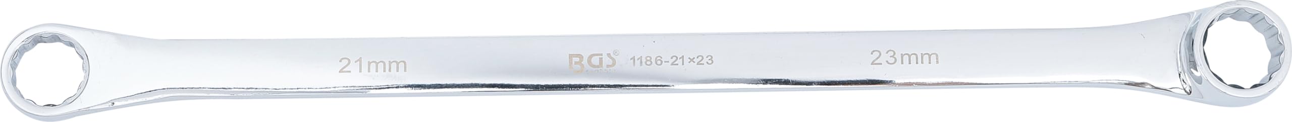 BGS 1186-21x23 | Llave de estrella doble | extra plana | 21 x 23 mm