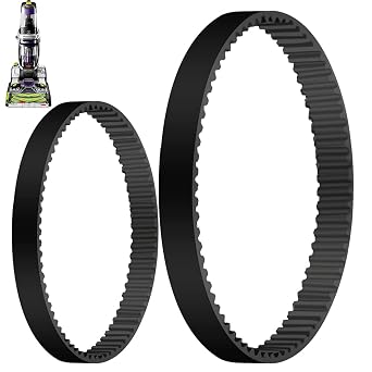 MULTIM Replacement Belts Set Compatible with Bissell ProHeat 2X Revolution Pet Pro Cleaner, Fits Models 1986,1964,2007,2007P, Replace Part Number 1611129 & 1611130 2 Pack