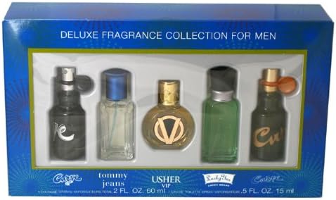 Deluxe Fragrance Collection by Various Designers for Men Gift Set, 5 Piece
