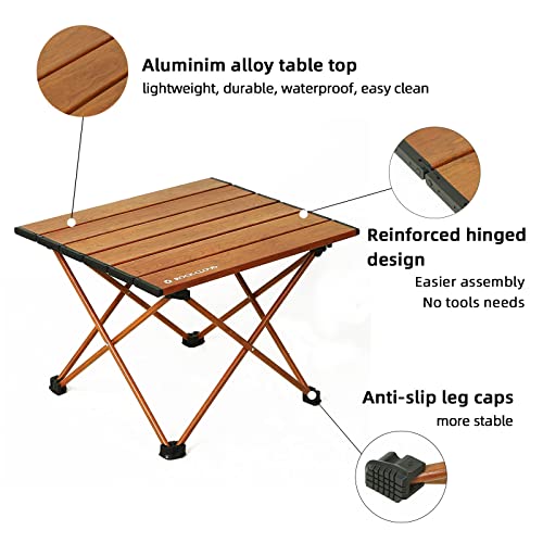 ROCK-CLOUD-Portable-Camping-Table-Ultralight-Aluminum-Folding-Beach-Table-Camp-for-Camping-Hiking-Backpacking-Outdoor-Picnic-Small