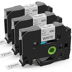 Precio De Maquina Recta Brother 3x Unistar AZe-231 TZc-231 Cinta Brother 12mm P-touch TZe-231, Recambio Tape Cassette 12mm Brother P-touch Negro sobre Blanco para Brother PTouch H100LB H105 H107B H110 1000 1005