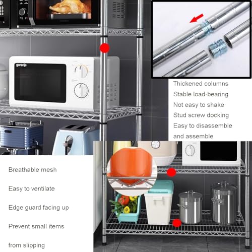 Étagère en fil d'acier réglable et modulable en inox pour un stockage robuste - 4