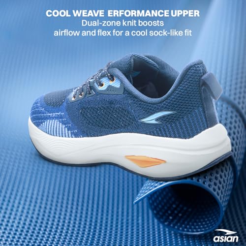 Image of ASIAN Titan-05 Men's Memory Foam Running Shoes | Breathable Mesh Upper Technology | TPU Support System | Anti-Slip TPR Sole | Athletic Sneakers