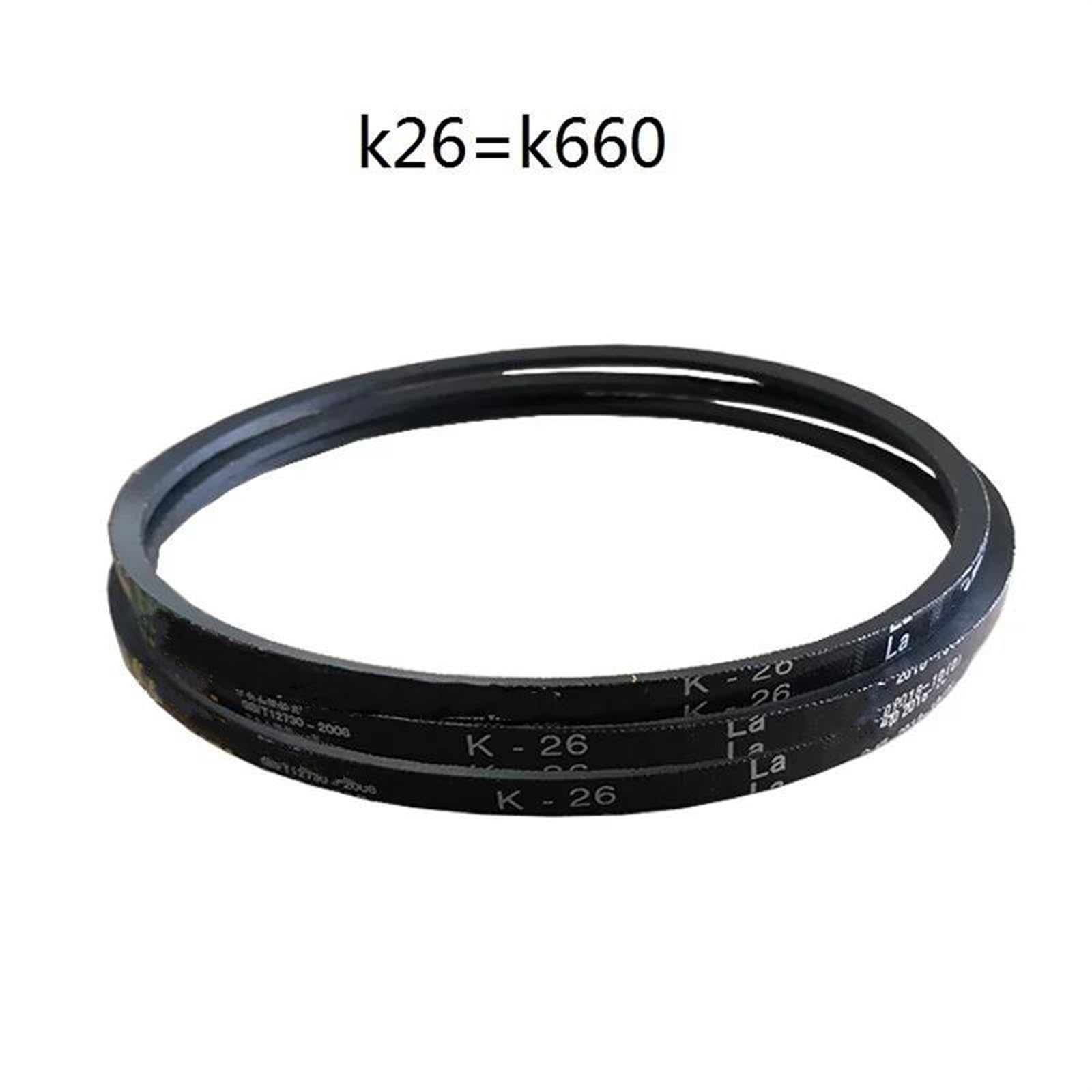 Courroie Crantée Courroie d'entraînement Triangulaire K26 K23 K24 K25 K27 K28 K29 K30 K31 K32V-belt, 2 pièces, pour perceuse d'établi, Machine d'emballage Courroie Moteur(K26 La 660mm)