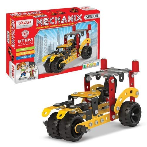 MECHANIX Senior - 202 Metal Pieces STEM/STEAM Educational Toy, Made in India, Building and Constrcution Set for Boys and Girls Age 7+