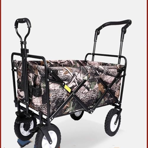 Carrito de mano móvil al aire libre para picnic y camping, plegable y portátil para supermercado, compras y transporte