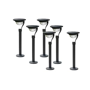 Solar Garden Lights Solar Lights Outdoor Garden Warm Light Solar Path Lamps Pathway Lighting Decoration Led Dual-Use Landscape
