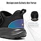 SHULOOK Diabetiker Schuhe Herren Extra WeitSchuhe für Geschwollene Füße Senior Schuhe mit Klettverschluss 2E (Schwarz 46 EU)