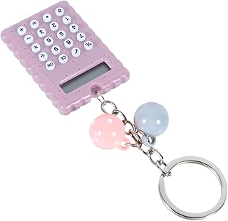 VILLCASE Calculadora De Bolso Calculadora Financeira Calculadora Infantil Calculadora De Contabilidade Calculadora De Negócios Pequena Calculadora Desktop Chaveiro Pvc Roxo Estudante
