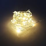 Eficiencia energética, sin problemas de calor: el cable de cobre fino de urltra, flexible pero resistente con luces LED es resistente al agua.