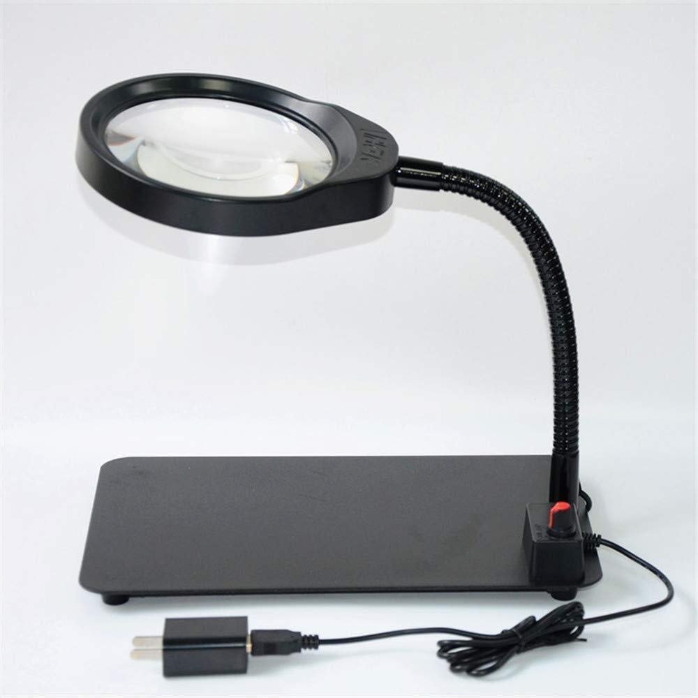 Lente d'Ingrandimento Grande Obiettivo Zoom 5X 10x Nuova Lente d'Ingrandimento Portatile Leggera da 80 mm, Lente per Leggere Hobby Giornali Mappe Monete Artigianato a Maglia