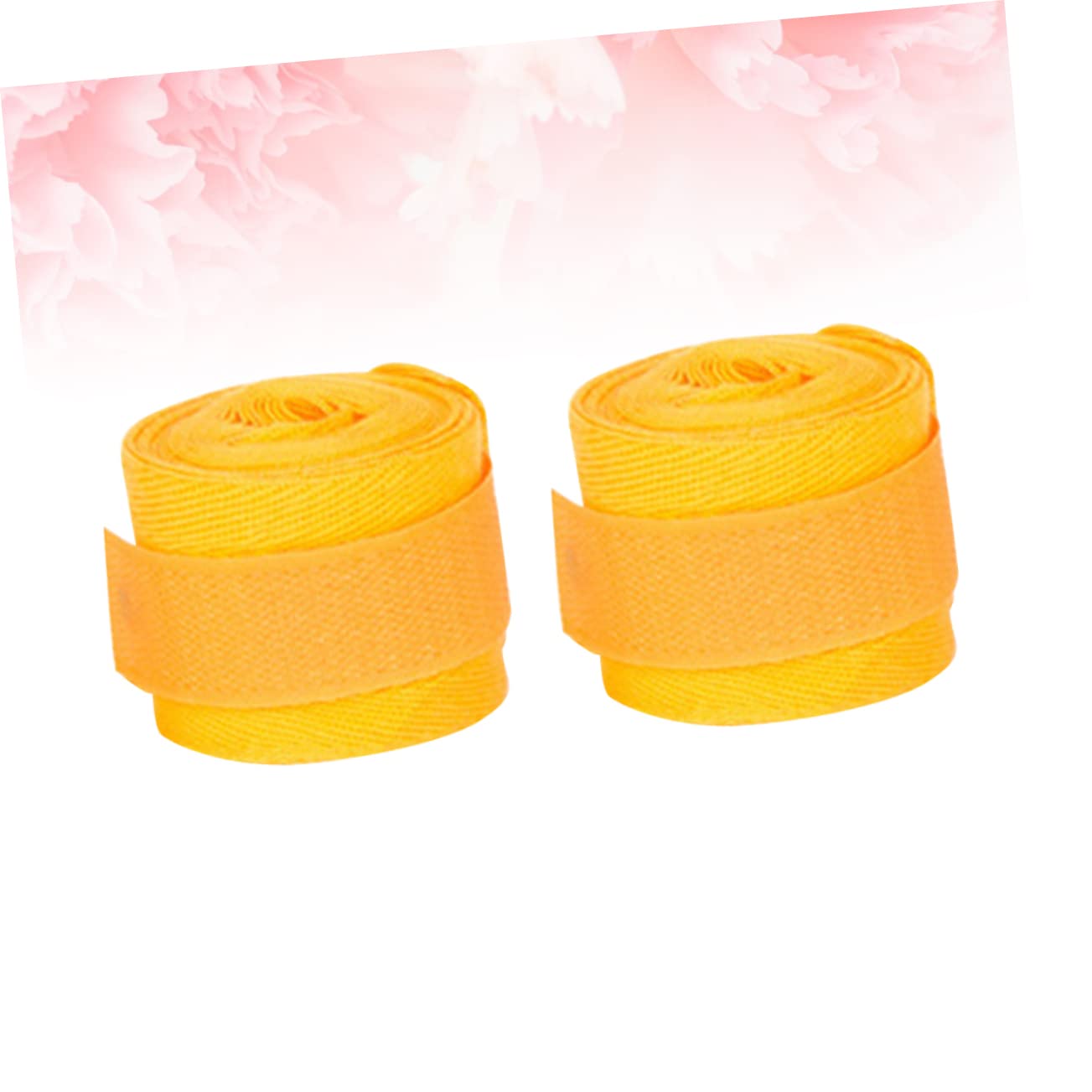 ibasenice 2.5m Yellow Pair Boxing Hand Wraps Cotton Handguard Straps for Karate MMA