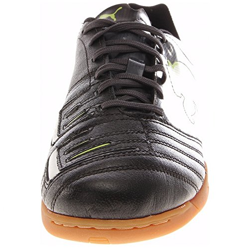 PUMA PUMA Men's Powercat 3.12 IT Indoor Trainer, Black/Dark Shadow/White/Lime Punch, 7 D US