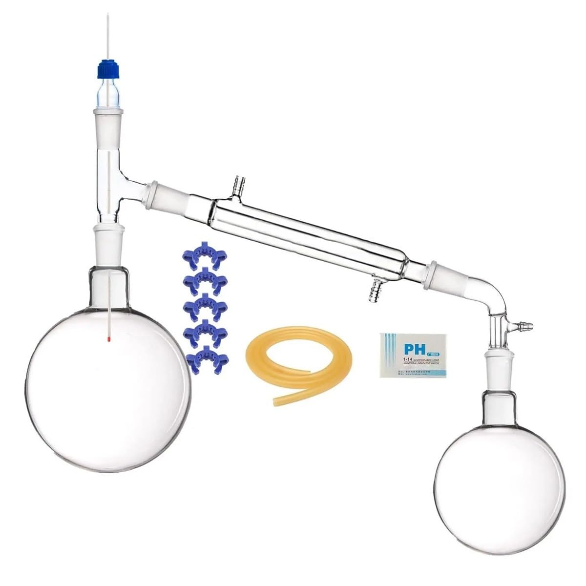 Laborglaswaren 2000 ml 24/40 Glasapparatur Labor-Vakuumglaswaren-Kit