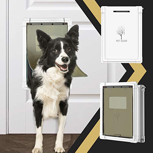 2021 Upgraded Dog Door,Pet Door for Dogs and Cats,Doggie Door for Exterior Doors,Durable Pet Doors with Aluminum Lining,Locking Sliding Panel,Consolidate Soft Flap,Anti-Rust,Large Size,Easy to Install 2021 Upgraded Dog Door,Pet Door for Dogs and Cats,Doggie Door for Exterior Doors,Durable Pet Doors with Aluminum Lining,Locking Sliding Panel,Consolidate Soft Flap,Anti-Rust,Large Size,Easy to Install