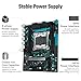 SHANGZHAOYUAN X99 B9 Motherboard LGA 2011-3 for Intel Xeon E5 V3/V4 Core i7 Series Processors (DDR4 Max 128GB, PCIe 3.0, NVME/NGFF M.2, Gigabit LAN, SATA 3.0, USB 3.0) PC Server Motherboard M-ATX