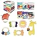 MUSUNFE Baby Jungen Mädchen Spielzeug Geschenke 6-12 Monate Baby Beißring Kauspielzeug/BPA-freies Beißring Set, Weiche Baby Badebücher, Früherziehung Spielzeug, Baby Beißspielzeug Set (12er Pack)