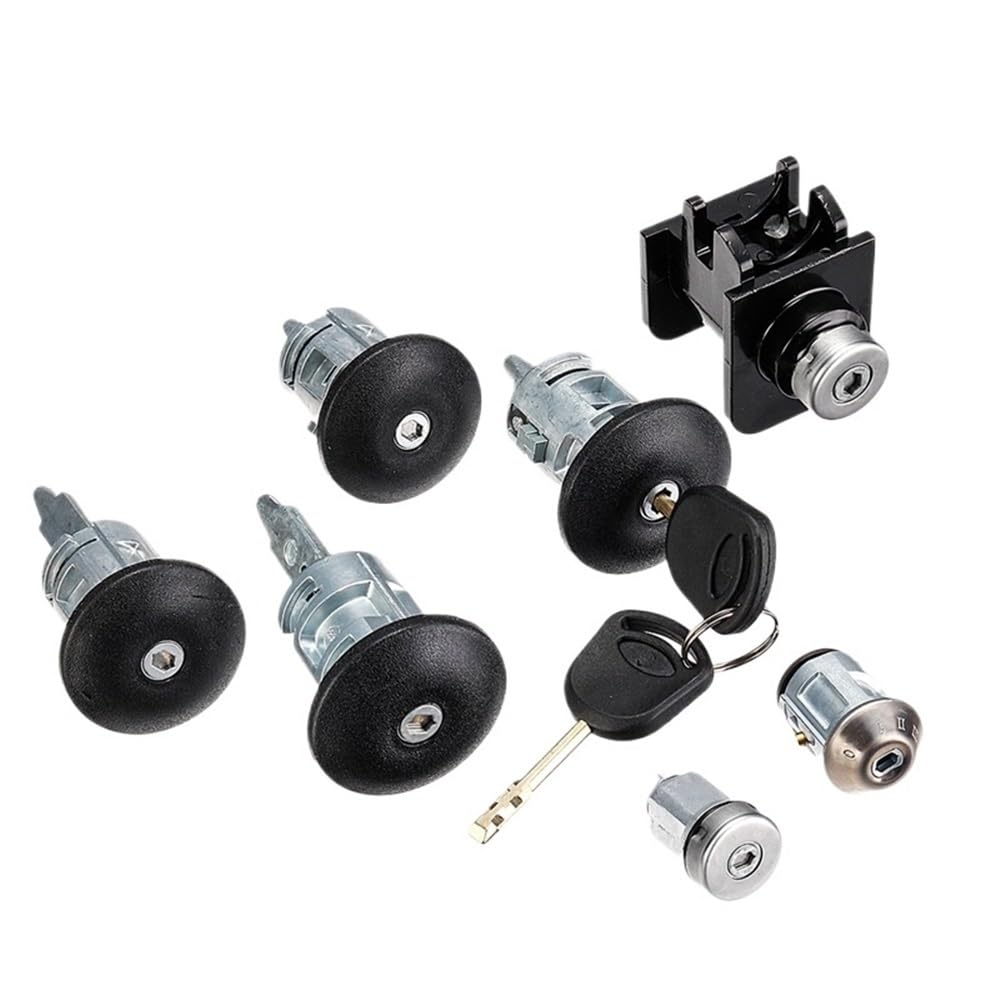 Sdkotrew One Color Rear Tailgate Lock Car Barrel Door Locks Keys Set 4359018 1C1a-V22050-Ba For Transit Mk6 2000 2001 2002 2003-2006