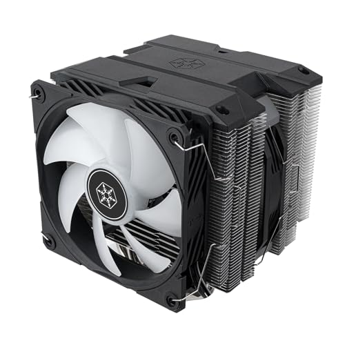 Image of SilverStone Technology Hydrogon D140 ARGB Dual-Tower CPU Cooler, Now with LGA1700 & LGA1851 Support, SST-HYD140-ARGB