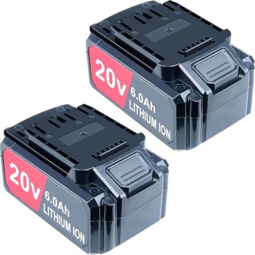 DTK Battery Replacement for Hyper Tough 20V Battery 6000mAh Cordless Power Tool 2 Packs