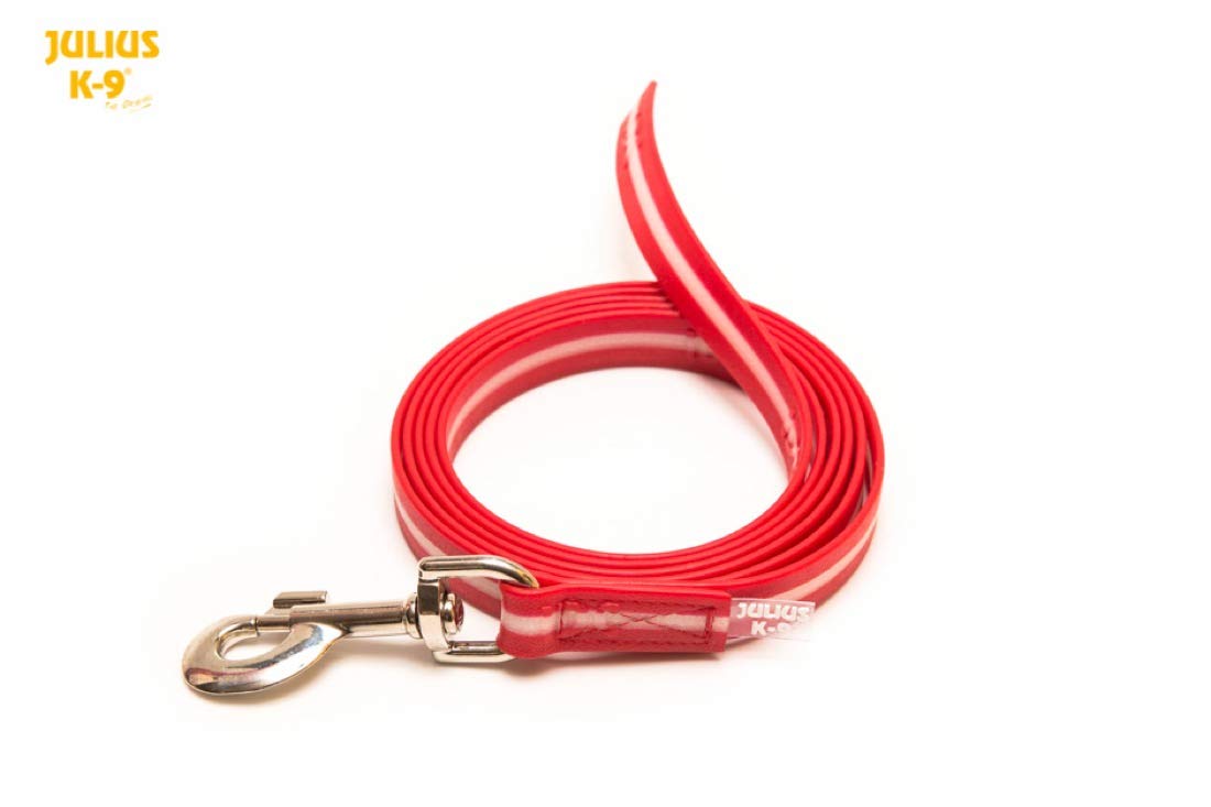 Julius-K9 IDC-Lumino Phosphorescent Leash without Handle, 19 mm x 0.8 m, UV Orange, 0,8 m - Image 3
