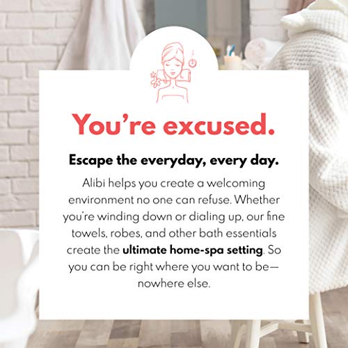 Alibi Bath Towel Set | 2 Pack Of Soft Absorbent 30X56 Luxury Cotton Oversized Body Towels | Thick, Plush, Quick-Dry, Decorative Band, Woven Border & Machine Wash For Home Bathroom, Hotel & Spa | White #TOP6