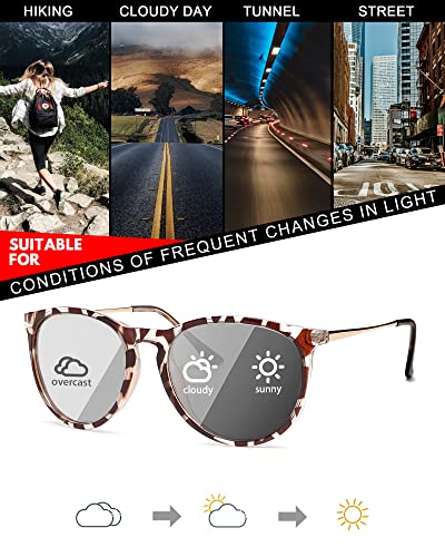 Tjutr Women'S Photochromic Sunglasses With Polarized Lens For Outdoor thumb #4