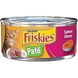Friskies Classic Pate Salmon Dinner Canned Cat Food 24 - 5.5oz Cans