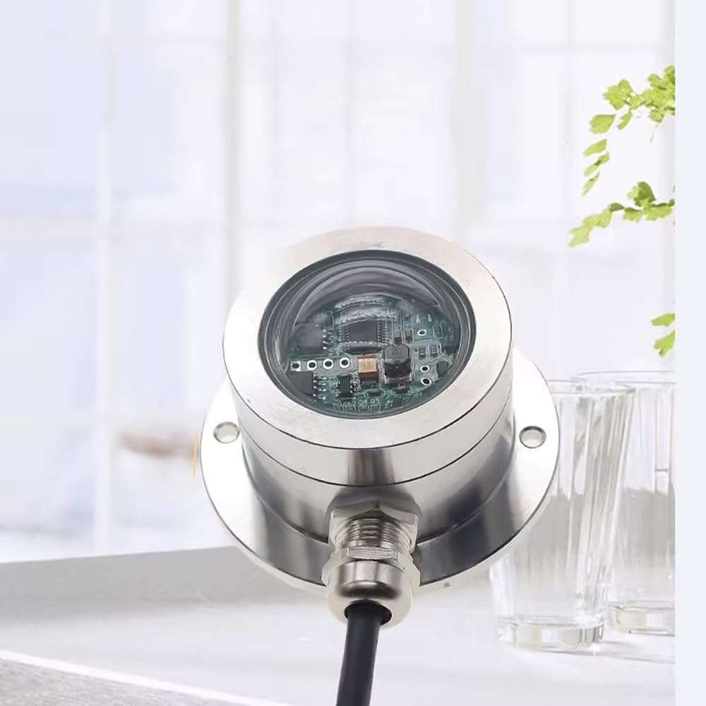 Toplionace Gauge de Pluie Optique en Acier Inoxydable pour la Station Météorologique, Capteur de Précipitations D'impulsion à Double Canal - IP65, Surveillance Des Précipitations (Sortie d'impulsions)
