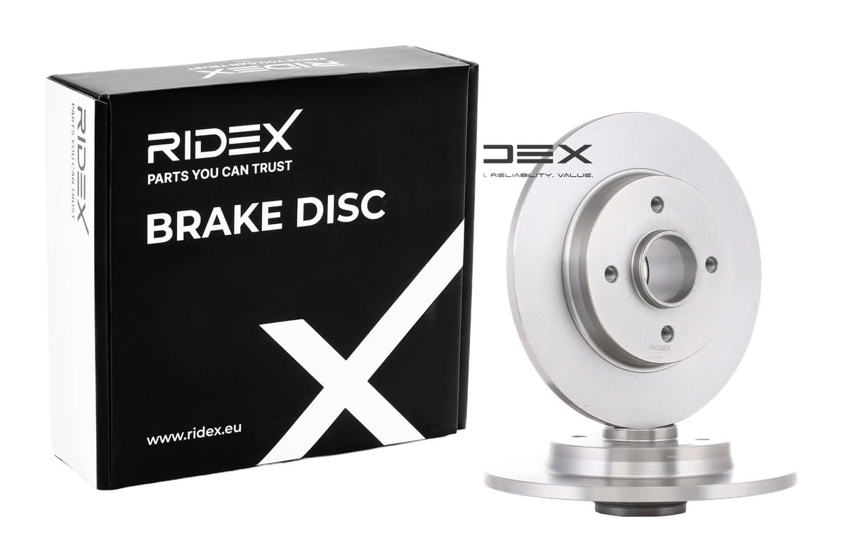 RIDEX 82B0420 2x Disco de freno Trasero con buje de rueda Compatible con CITROËN C4 II Hatchback NC